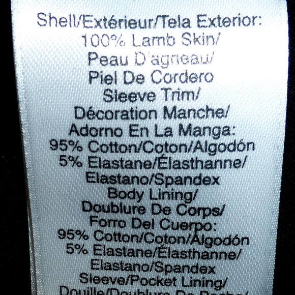 New DKNY Black Lambskin Leather Jacket - Size S - Picture 5 of 6